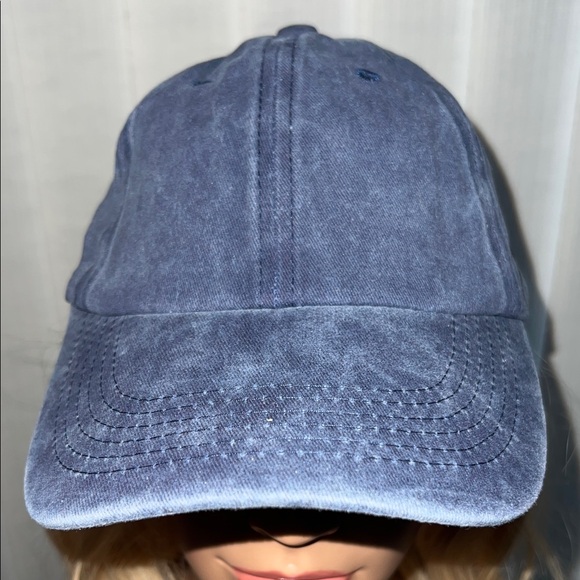 Classic Navy Blue Men & Women's Cap - Picture 2 of 4
